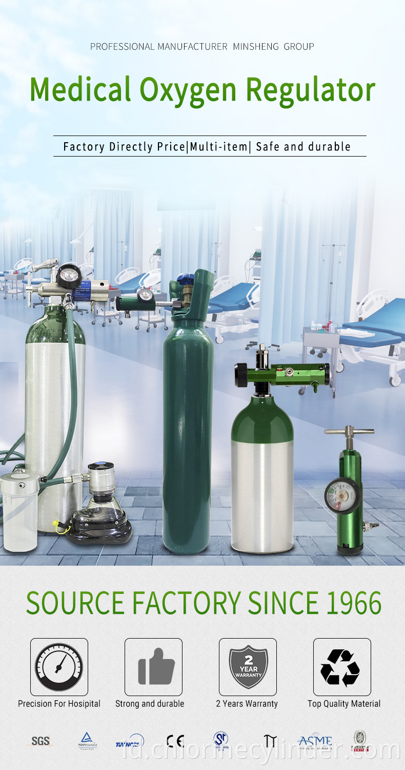 High accuracy Aluminium Oxygen Cylinder